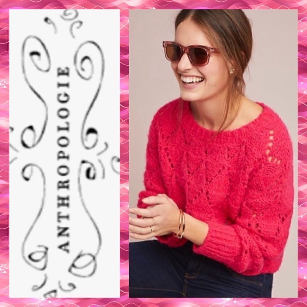 NWT MSRP $148 Anthropologie Bright Lights Sweater Women's Size Medium